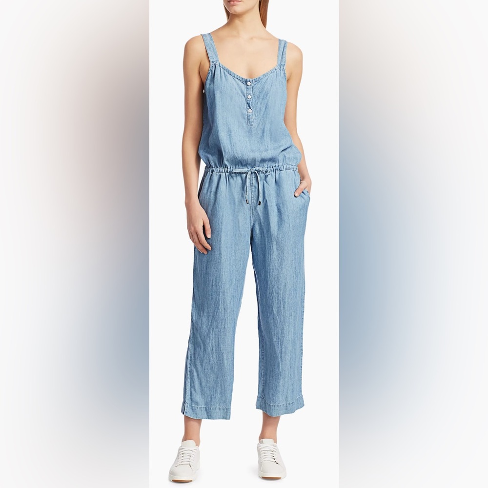 Rails Brooklyn Chambray Cropped Jumpsuit